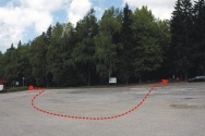 Rallye Český Krumlov: Divácké místo G - Lipno (G2 - parkoviště)